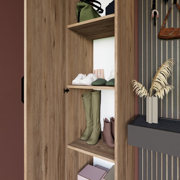 Hanah Home Yaman 1 Door - Nogal Hanah Home Yaman 1 Door - Nogal